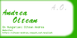 andrea oltean business card